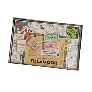 The Game of Tillamook Monopoly-Style Board Game Oregon OR Wheeler Dealer Futures
